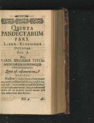Liber Vigesimus Octavus.