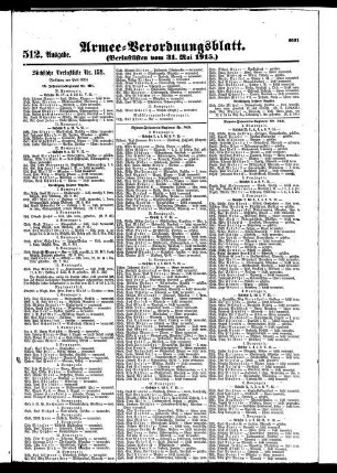 512.Ausgabe. Montag, 31. Mai 1915