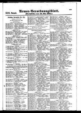 512.Ausgabe. Montag, 31. Mai 1915