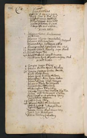 Sommerhalbjahr 1655. Rektorat Paul Biberstein