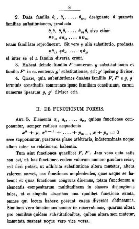 II. DE FUNCTIONUM FORMIS