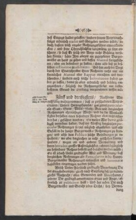 Fünff und dreißigstens / ...