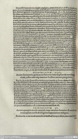 PRONUNCIATUM LV. Arcum quo[..] in circulo verticali, inter circulum horarium & meridianum interceptum exacta & diligenti supputatione indagare.