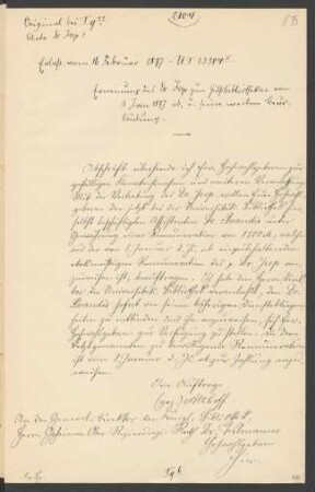 Ernennung zum Hilfsbibliothekar