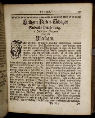 Heiligen Perlen-Schatzes Siebende Vertheilung