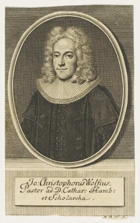 Bildnis des Jo. Christophorus Wolfius