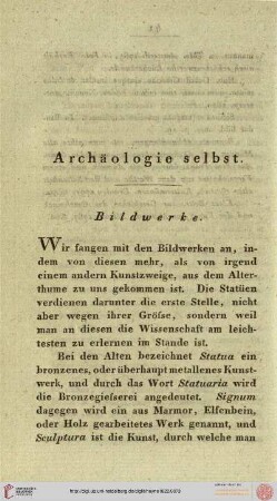 Archäologie selbst