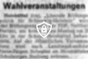 Wahlveranstaltungen