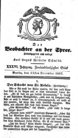 52. Stueck, 25. Dezember 1837