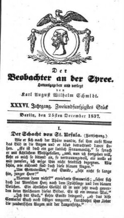 52. Stueck, 25. Dezember 1837