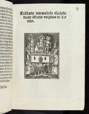 Translatio miraculosa Ecclesie beate Marie virginis de Loreto
