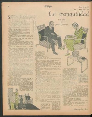 Las comedias de "El Hogar" : La tranquilidad de la casa