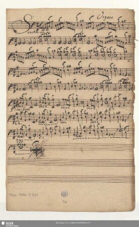 Organo. [= b bez.; nur Sanctus]