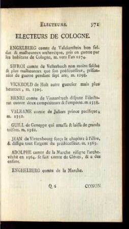 Electeurs De Cologne