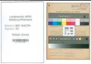 Entnazifizierung Emma Rutsch , geb. 05.02.1888 ()