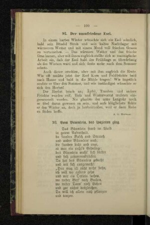 92. Der unzufriedene Esel.