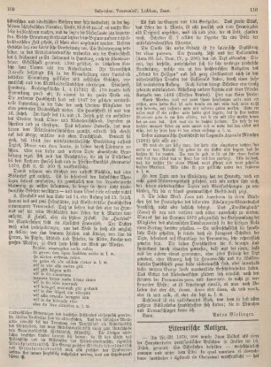 110-112 Literarische Notizen