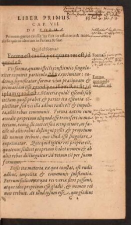 Cap. VII. De Forma.