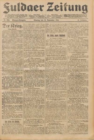 Ausgabe vom Montag, den 21. Dezember 1914.