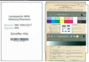 Entnazifizierung Willy Schueffler , geb. 17.11.1900 (Geschaeftsinhaber)