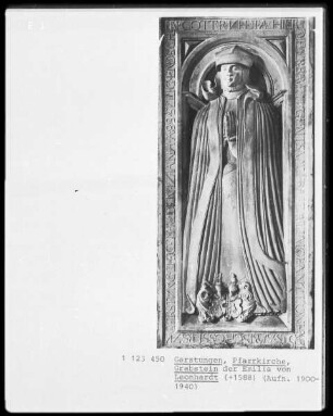 Grabstein der Emilia von Leonhardt (+1588)