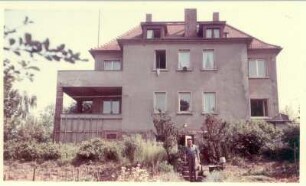 Wohnhaus : Meißen, Stadtparkhöhe 6. Wohnhaus (1934-1935). Gartenfront
