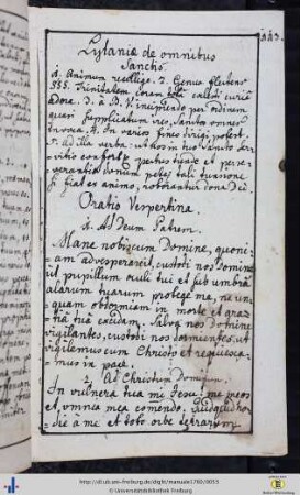 Litaniae de omnibus sanctis.