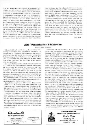 Alte Winterhuder Bäckereien