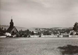 Nassau, Stadtansicht : Nassau. Teilansicht mit Kirche. Ost-Ansicht