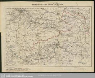 Karte der sächs.-böhm. Schweiz