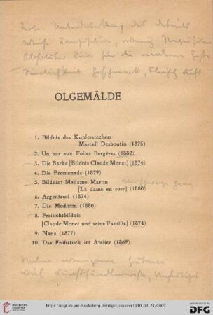 Ölgemälde (Nr. 1-24)