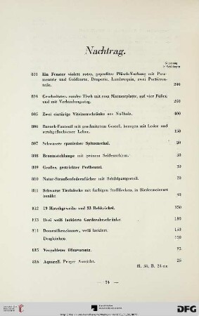 Nachtrag (Nr. 803-836)