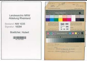 Entnazifizierung Hubert Boettcher , geb. 23.01.1910 (Markscheider)