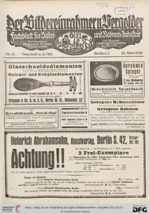 Nr. 13 (28. März 1925)