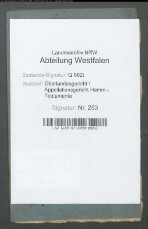 Wever, Catharina Louise geb. Wiedenfeld, Witwe des Pastors Wever, Hattingen
