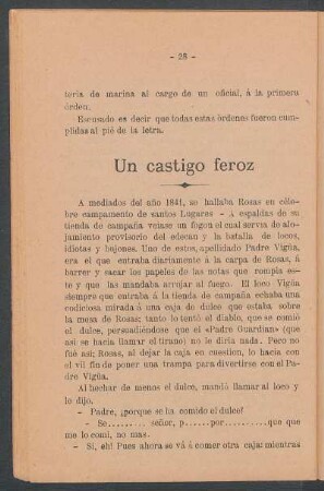 Un castigo feroz