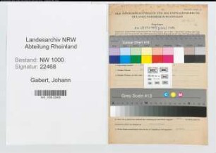 Entnazifizierung Johann Gabert, geb. 13.11.1902 (Polizeibeamter)