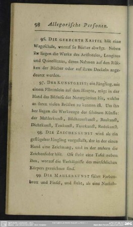 98. Die Zeichenkunst