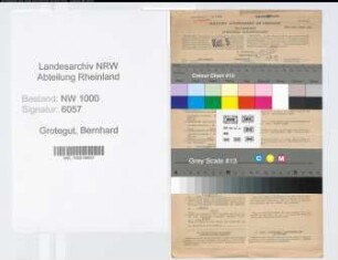 Entnazifizierung Bernhard Grotegut, geb. 07.01.1914 (Kaufm.Angest.)