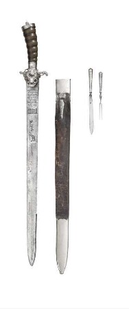 Hirschfänger mit Scheide und Jagdbesteck, 1941.W.114