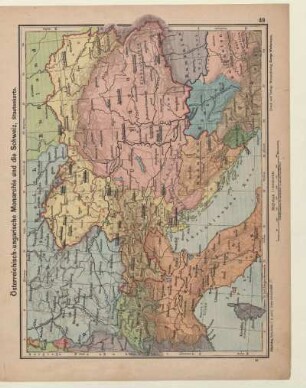 Österreichisch-ungarische Monarchie und die Schweiz, Staatenkarte