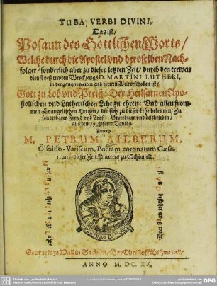 Tuba verbi divini : Posaune des göttlichen Worts