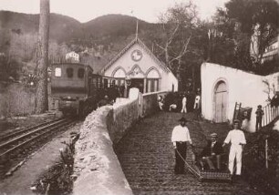 Portugal, Zahnradbahn bei Funchal mit Schlitten