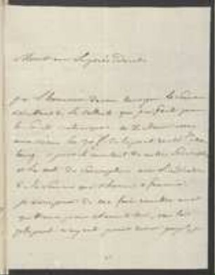 Brief von François Gabriel von Bray an Regensburgische Botanische Gesellschaft