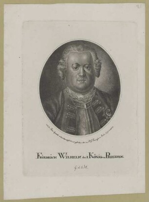 Bildnis des Friedrich Wilhelm I. von Preußen