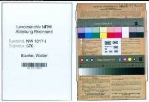 Entnazifizierung Walter Blanke , geb. 03.04.1900 ()