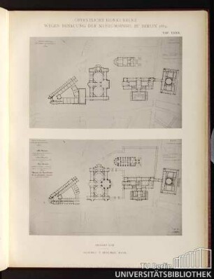 Öffentliche Konkurrenz wegen Bebauung der Museumsinsel 1884 Taf. XXXX