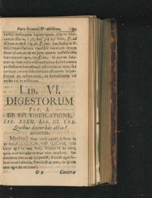 Lib. VI. Digestorum.