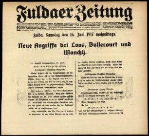 Ausgabe vom Samstag, den 16. Juni 1917.