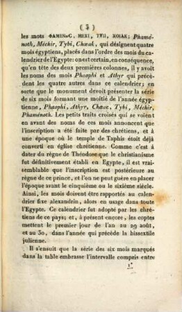 Mémoire sur une table horaire, qui se trouve dans le temple Égyptien de Taphis, en Nubie